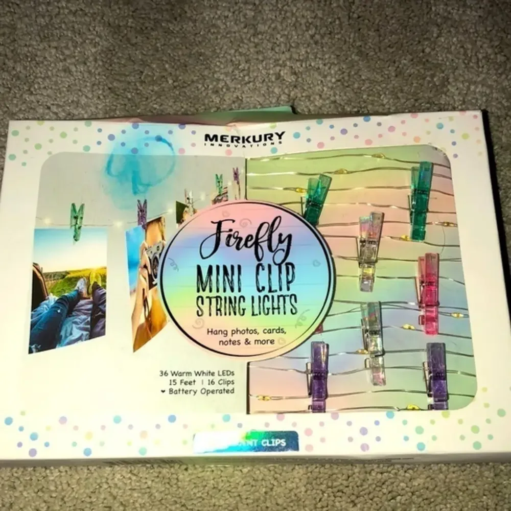 Mercury Innovations Firefly Mini Clip String‎ Lights Warm White New